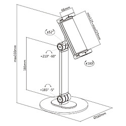 Acheter Kimex Support de table universel pour tablette et smartphone 4.7''-12.9''