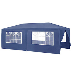 Pavillon de Jardin Wedau Bleu Foncé 600 x 300 x 255 cm [casa.pro] 