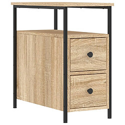 Maison Chic Lot de 2 Tables de chevet - Tables de Nuit chêne sonoma 30x60x60 cm bois ingénierie pas cher