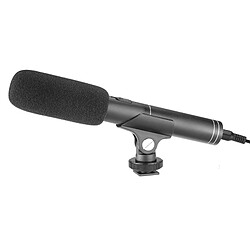 Acheter Wewoo Micro noir pour DSLR et DV Caméscope Double Back Pole Professionnel Condensateur Shotgun Microphone