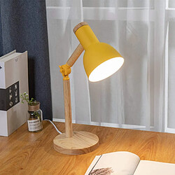 BESTA Mengjay Lampe de Bureau, Lampe de Table à Bras Réglable, Lampe de Lecture Protection des Yeux pour Lecture, Travail, E27 Jaune Lampe de Chevet,Lampe de Table en Décorative Éclairage de Nuit Lumière