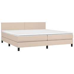 Avis Sommier à lattes LED,Cadre à lattes de lit avec matelas pour Adulte Cappuccino 200x200 cm -MN92775