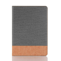 Wewoo Pour iPad 10.2 / 10.5 Cross Texture Horizontal Flip Housse en cuir PU avec support et fentes cartes et portefeuille gris