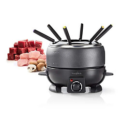 Avis NEDIS Appareil à Fondue 800W 6 personnes 2,3 L thermostat réglable PAS CHER IDEE CADEAU