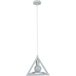 Universal Lampe style minimaliste triangle pendentif rétro plafond lampe E27 base métal art déco abat-jour industrie pas cher