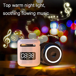 Yonis Mini Enceinte Bluetooth Portable Alarme Lumineuse Haut-Parleur HIFI 48H Autonomie pas cher