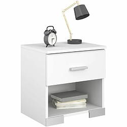 Youdoit Chambre complète enfant 3 pièces - Lit + chevet + bureau - blanc mat pas cher