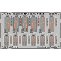 Seatbelts RAF early STEEL - 1:72e - Eduard Accessories 