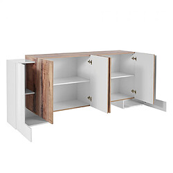 Acheter Ahd Amazing Home Design Buffet 6 Portes Cuisine Salon 210cm Design Pillon Fabrik Acero