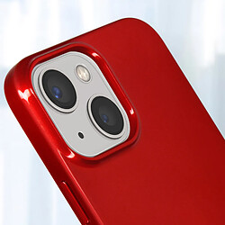 Coque Apple iPhone 13 Mini Silicone Gel Effet Brillant Mercury rouge métallisé pas cher