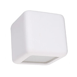 Luminaire Center Applique murale Nesta Verre,céramique blanc 1 ampoule 14cm