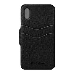 Etui Clapet iPhone X et XS Ideal of Sweden Saffiano Noir Coque Magnétique