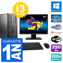 PC Tour HP 600 G1 Ecran 19" Intel i3-4130 RAM 32Go Disque 250Go Windows 10 Wifi · Occasion 