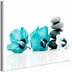 Paris Prix Tableau Imprimé Calm Mallow Wide Turquoise 60 x 90 cm 