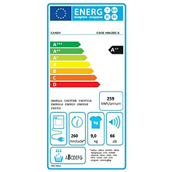 Sèche-linge pompe à chaleur avec condenseur 9kg - CSOEH9A2DE-S - CANDY