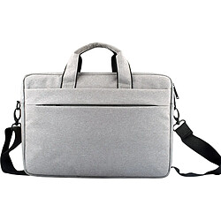 Wewoo Sacoche ordinateur 13.3 pouces gris pour 13,3 et ci-dessous Macbook, Samsung, Lenovo, Sony, DELL Alienware, CHUWI, ASUS, HP Respirable résistant à l'usure mince léger mode épaule Zipper portable sac à bandoulière avec bandoulière,