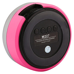 Avis Wewoo Enceinte Bluetooth d'intérieur Magenta carte multifonctionnelle musique lecture haut-parleur bluetooth, appel mains libres de et TF fonction audio AUX