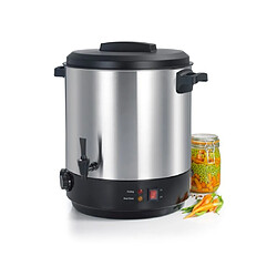 Stérilisateur de bocaux électrique avec cuve inox robinet et minuteur 31l 2100w - kcpst31ix - KITCHEN CHEF