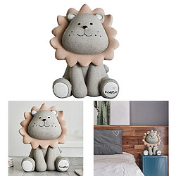 Tirelire Dessin Animé Lion Pièce Tirelire Figurine Décor à La Maison Grand Gris pas cher