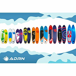 Adrenalin Paddle Gonflable SPIRAL 10'8 32'' 6'' (325x81x15cm) avec Pompe, Pagaie, Leash et Sac de transport pas cher