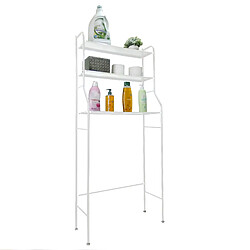 Etagère polyvalente sur lave-linge 3 hauteurs Nyana Home 152x68x25 cm Blanc 