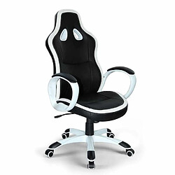 Franchi Chaise de bureau sportif fauteuil gamer ergonomique simili cuir Super Sport