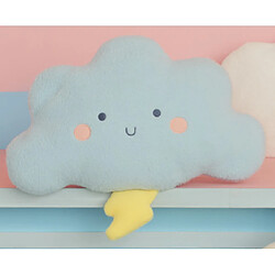 Universal 48 cm adorable nuage en forme de peluche coussin remplissage arc en ciel éclair doux jouet fille garçon cadeau d'anniversaire décoration de chambre | coussin de luxe