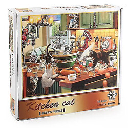 Universal Puzzle décompressé puzzle éducatif jouet, chat dans la cuisine 1000 pièces pas cher