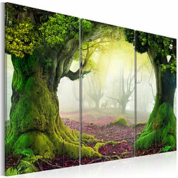 Paris Prix Tableau Imprimé 3 Panneaux Mysterious Forest 80 x 120 cm 