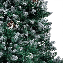 Acheter vidaXL Arbre de Noël artificiel pré-éclairé/boules pommes de pin 210cm