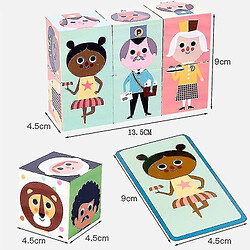 Acheter Universal Bébé puzzle de puzzle des cubes en bois assortis de jeu d'âge 2+