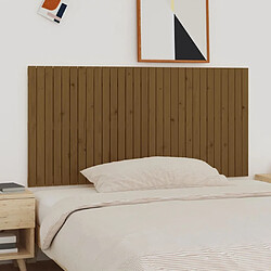 Maison Chic Tête de lit scandinave pour lit adulte,Meuble de chambre murale Marron miel 185x3x90 cm Bois massif de pin -MN94462 