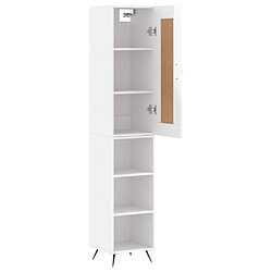 Acheter Maison Chic Buffet,Meuble de Rangement,commode pour salon,Cuisine Blanc brillant 34,5x34x180 cm Bois d'ingénierie -MN33522