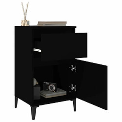 Maison Chic Table de chevet,Table de nuit,Table d'appoint pour salon noir 40x35x70 cm -MN95661 pas cher