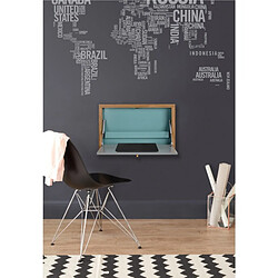 Acheter Paris Prix Bureau Mural Design ""Brenta"" 74cm Bleu