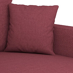 Acheter vidaXL Ensemble de canapés 2 pcs avec coussins Rouge bordeaux Tissu