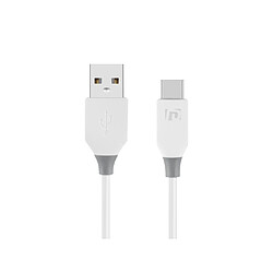 Eko Câble USB-C vers USB-A 2.0 3A Charge et Synchronisation 480Mbps 1m Blanc 