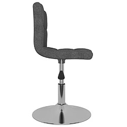 Avis vidaXL Chaises pivotantes à manger lot de 4 Gris foncé Tissu