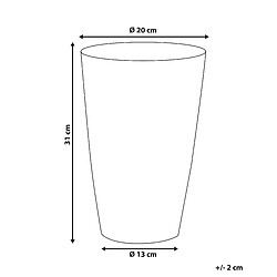 Avis Beliani Vase à fleurs AMRIT fait à la main Métal 31 cm Doré