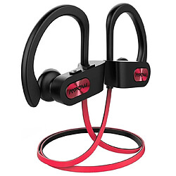 Universal MPOM Flamme IPX7 Casque Bluetooth imperméable V5.0 Casque avec CVC6.0 Annulation du bruit MIC HiFi Stéréo Sport Casque d'oreille Bouchons d'oreille Bouchons d'oreille Bouchon d'oreille Casque Bluetooth 