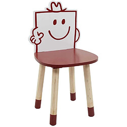 Chaise en bois pour enfant Monsieur madame Monsieur costaud.