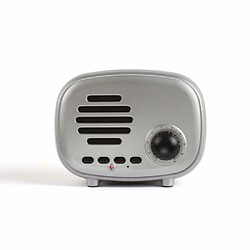 Inovalley Radio FM et enceinte Bluetooth compacte silver 