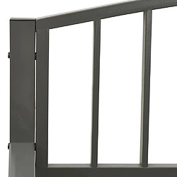 Acheter vidaXL Banc de jardin Gris 120 cm Acier