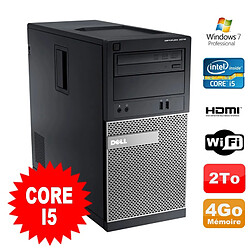 PC Tour DELL Optiplex 3010 MT Intel I5-2400 Graveur 4Go 2000Go HDMI Wifi W7 · Occasion 