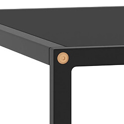 Avis vidaXL Table basse Noir avec verre noir 60x60x35 cm