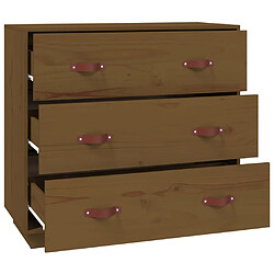 Avis vidaXL Buffet Marron miel 80x40x75 cm Bois massif de pin