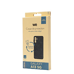 Acheter WE Coque avec portes-carte fonction support SAMSUNG GALAXY A13 5G Noir: en poluyréthane - portes-cartes 3 compartiments - fonction support - rigide