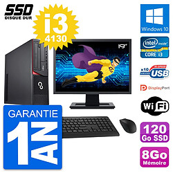 PC Fujitsu E920 DT Ecran 19" Intel i3-4130 RAM 8Go SSD 120Go Windows 10 Wifi - Occasion