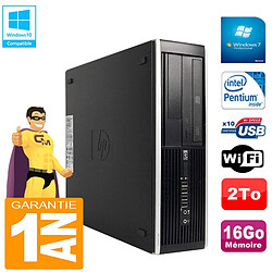 PC HP Compaq Pro 6300 SFF G630 RAM 16Go Disque 2To Graveur DVD Wifi W7 · Occasion 