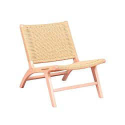 Nest Dream Fauteuil scandinave en bois de hêtre et corde écologique - Liam